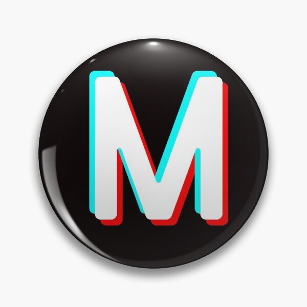 Item preview, TIKTOK Initial Monogram Letter M Copy designed and sold by miro-art.