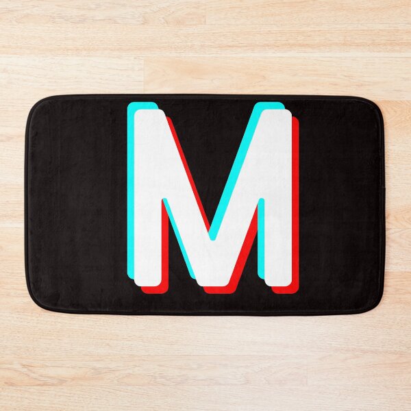Item preview, TIKTOK Initial Monogram Letter M Copy designed and sold by miro-art.