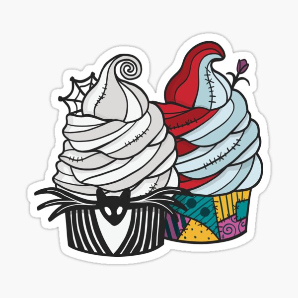 Vista previa del artículo con la obra «Jack y Sally Sweet Swirl», diseñado y vendido por emily-tharp.