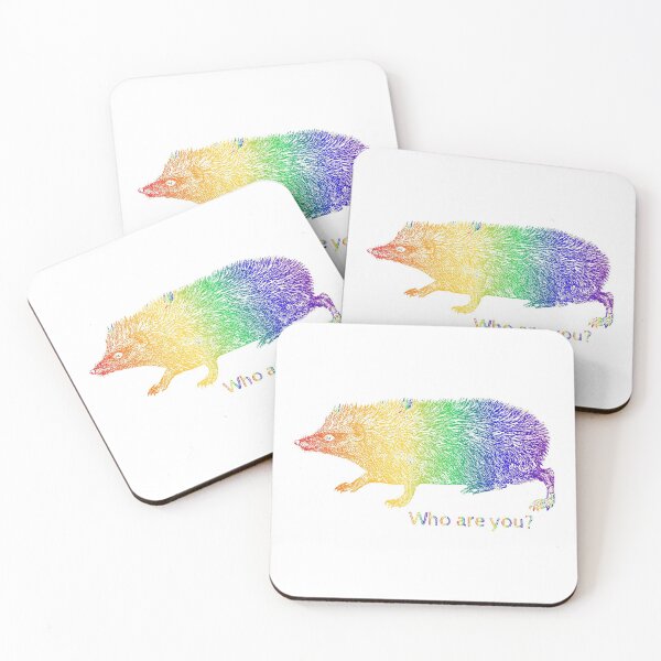 Item preview, rainbow hedgehog, hedgehog pet all color, urchin hedgehog, illustration, I like hedgehog, urchin, animal, who are you designed and sold by HerHim-beyond.