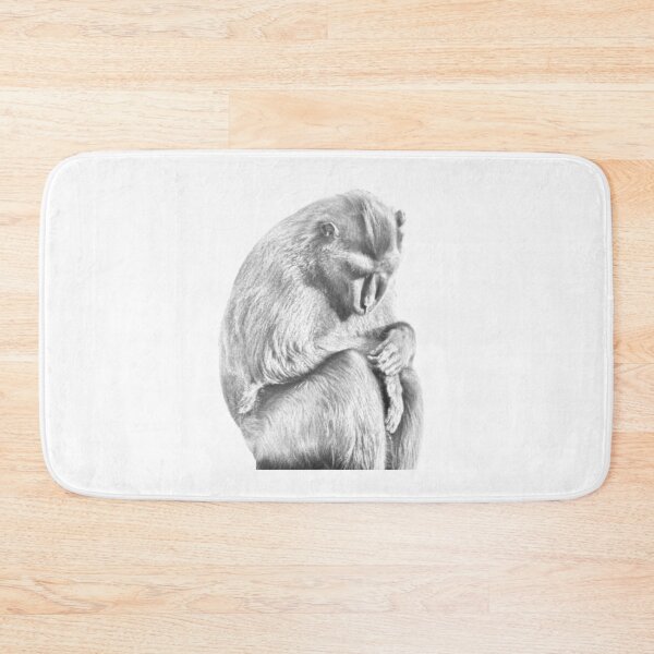 Item preview, Black and white monkey photograph designed and sold by FK2012.