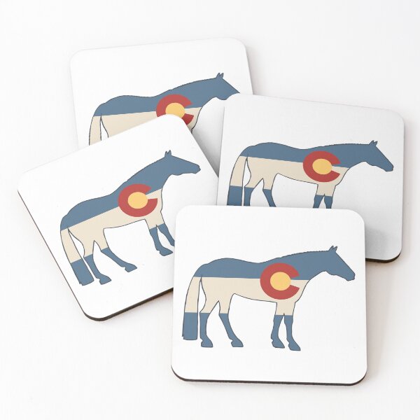 Item preview, Vintage Colorado Flag Horse designed and sold by HorseFly Ranch.