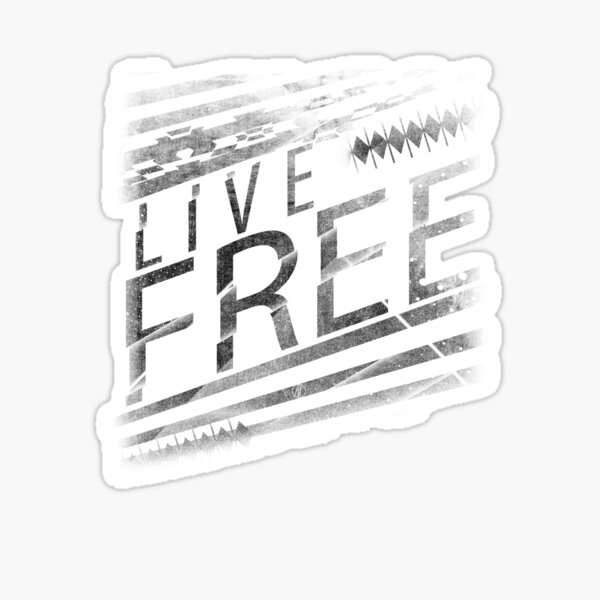 Aztec style live free Sticker