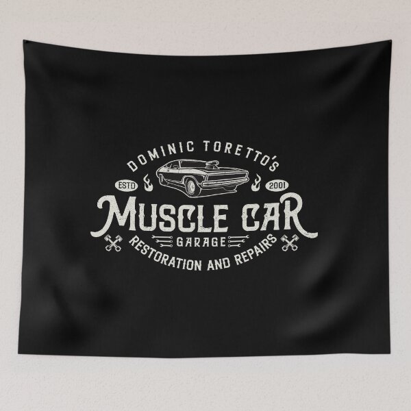 Item preview, Toretto's Muscle Car Garage designed and sold by Alema Art.