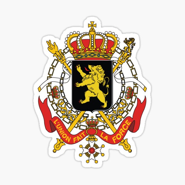 Belgium Coat Of Arms Stickers 