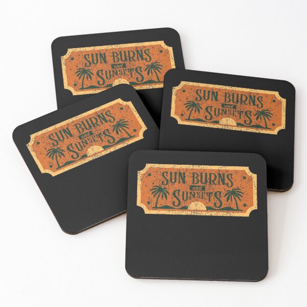 Item preview, Sunburns & Sunsets Retro Vintage Sunset Faux Patch designed and sold by up4tee.