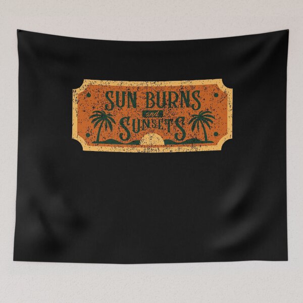 Item preview, Sunburns & Sunsets Retro Vintage Sunset Faux Patch designed and sold by up4tee.
