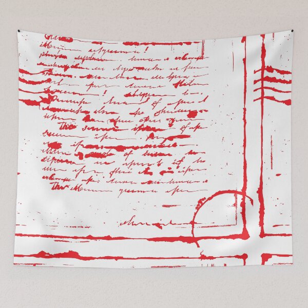 Item preview, Red Unreadable letter. designed and sold by ArchiTania Studio.