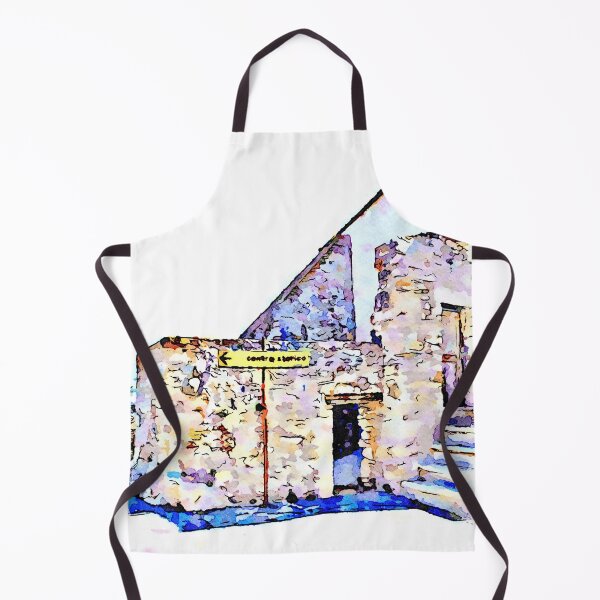 Item preview, Borrello: building with road sign designed and sold by Giuseppe Cocco.