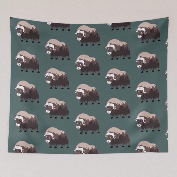 Item preview, Muskox, musk ox and musk-ox, northpole wild animals designed and sold by KlaraMacinka.