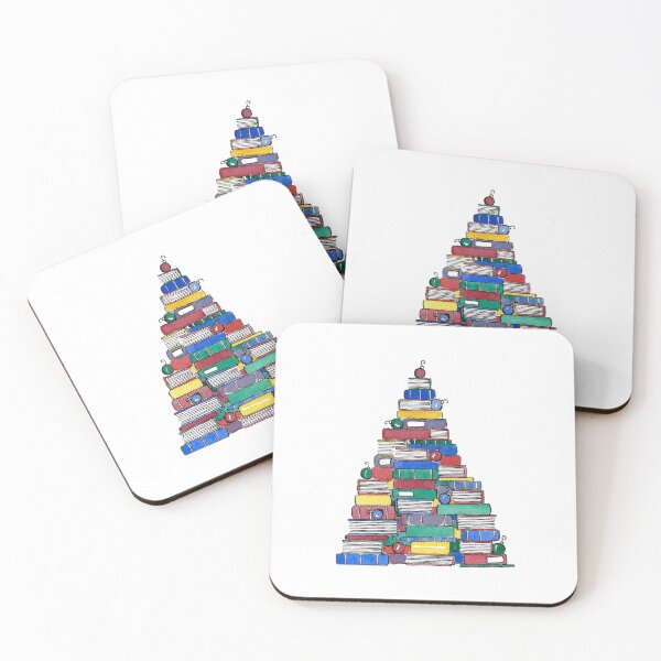 Item preview, Colorful Christmas Book Tree designed and sold by Emma Mildred Cowell.