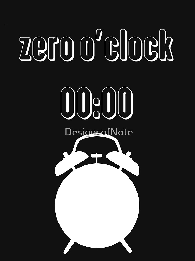 Thumbnail 3 of 3, Scarf, Zero O'Clock Clock 00:00 designed and sold by DesignsofNote.