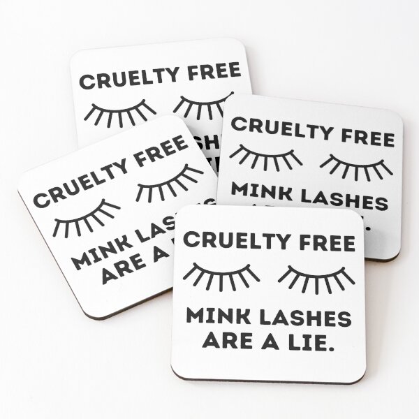 Item preview, CRUELTY FREE MINK LASHES ARE A LIE Beauty Quote designed and sold by a-little-ink.