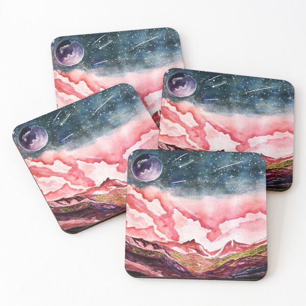 Item preview, pink fantasy landscape designed and sold by artjojo.