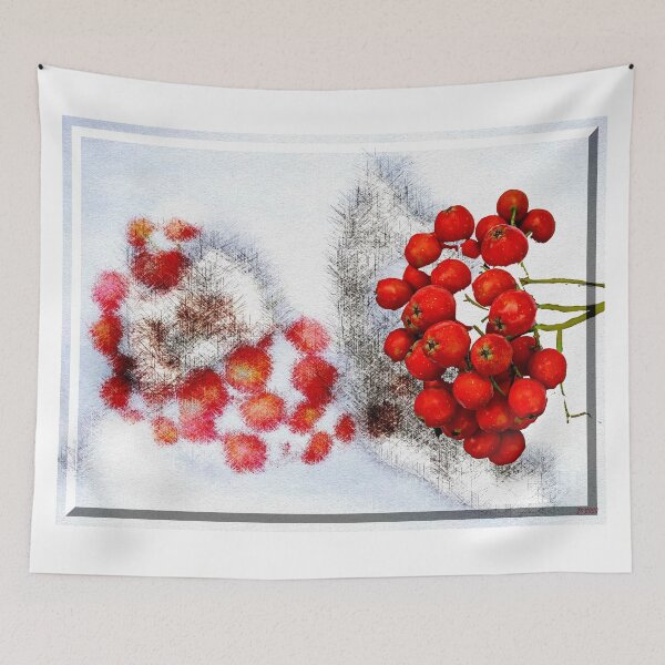 Item preview, Snowy Red Berries designed and sold by Daniel Janda.