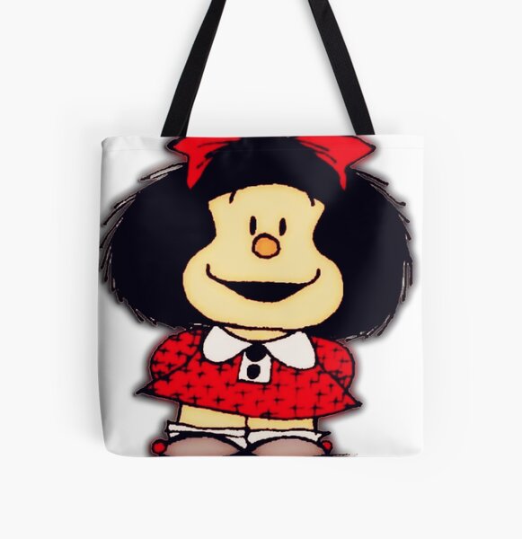 Fundas y pegatinas para móviles mafalda Bolsa estampada de tela