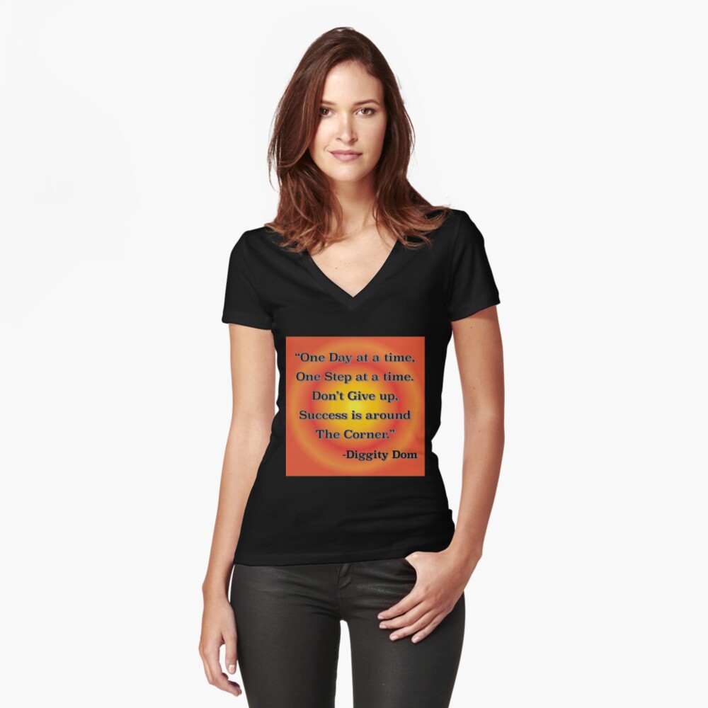 Item preview, Fitted V-Neck T-Shirt designed and sold by DiggityDom.