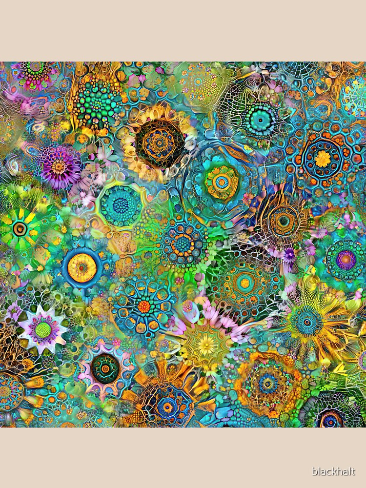 Thumbnail 7 of 7, Classic T-Shirt, Deepdream abstraction designed and sold by blackhalt.