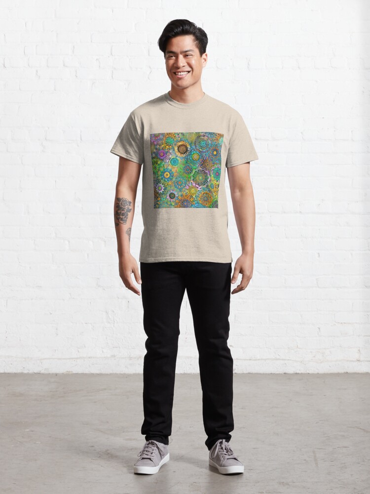 Thumbnail 3 of 7, Classic T-Shirt, Deepdream abstraction designed and sold by blackhalt.