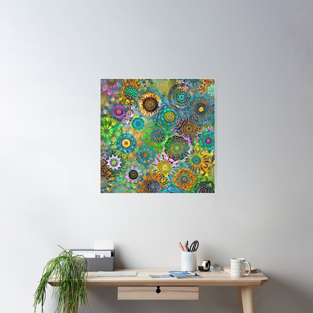 Deepdream abstraction Poster