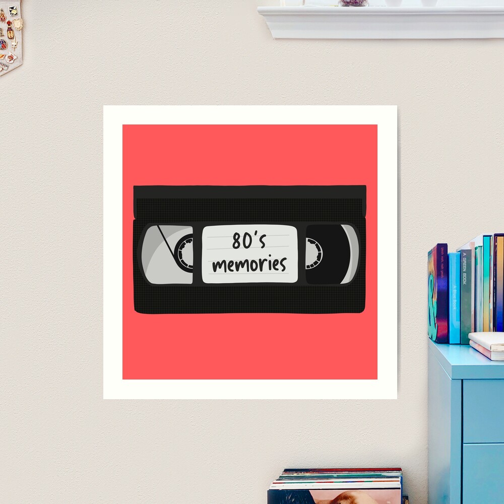 80s Memories VHS Cassette Tape Video Pink