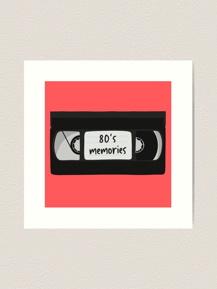 80s Memories VHS Cassette Tape Video Pink