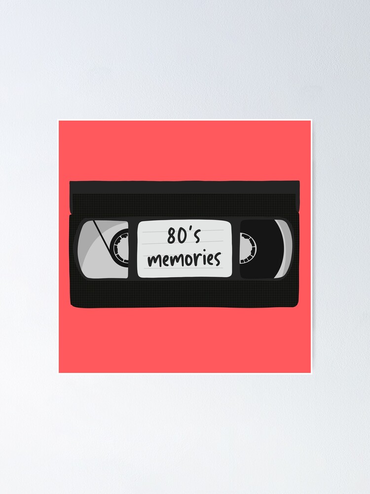 80s Memories VHS Cassette Tape Video Pink