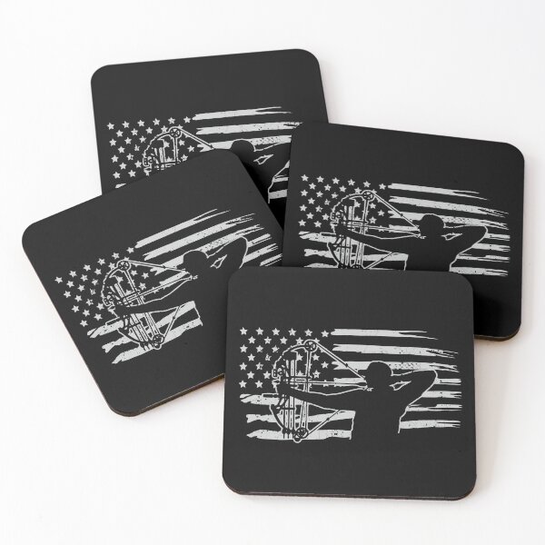 Item preview, Bowhunting Deer Hunting Archer American Flag  designed and sold by Vanover Designs.