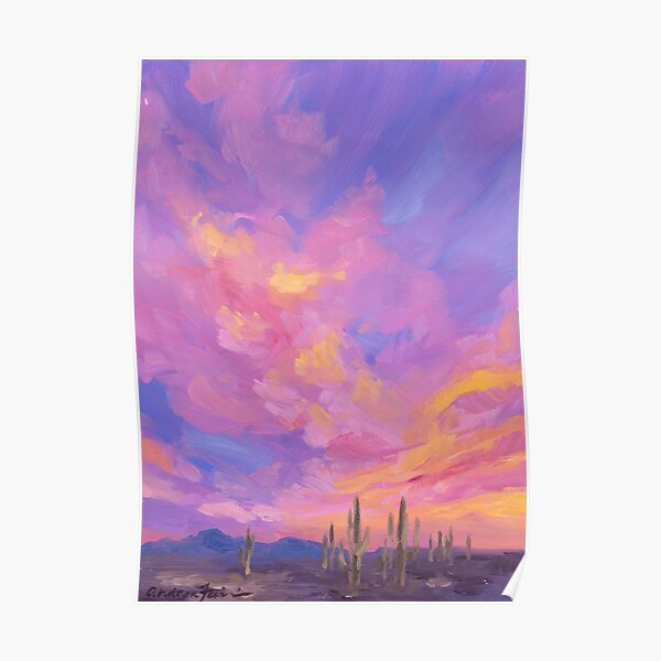 Saguaro Magic Hour Poster