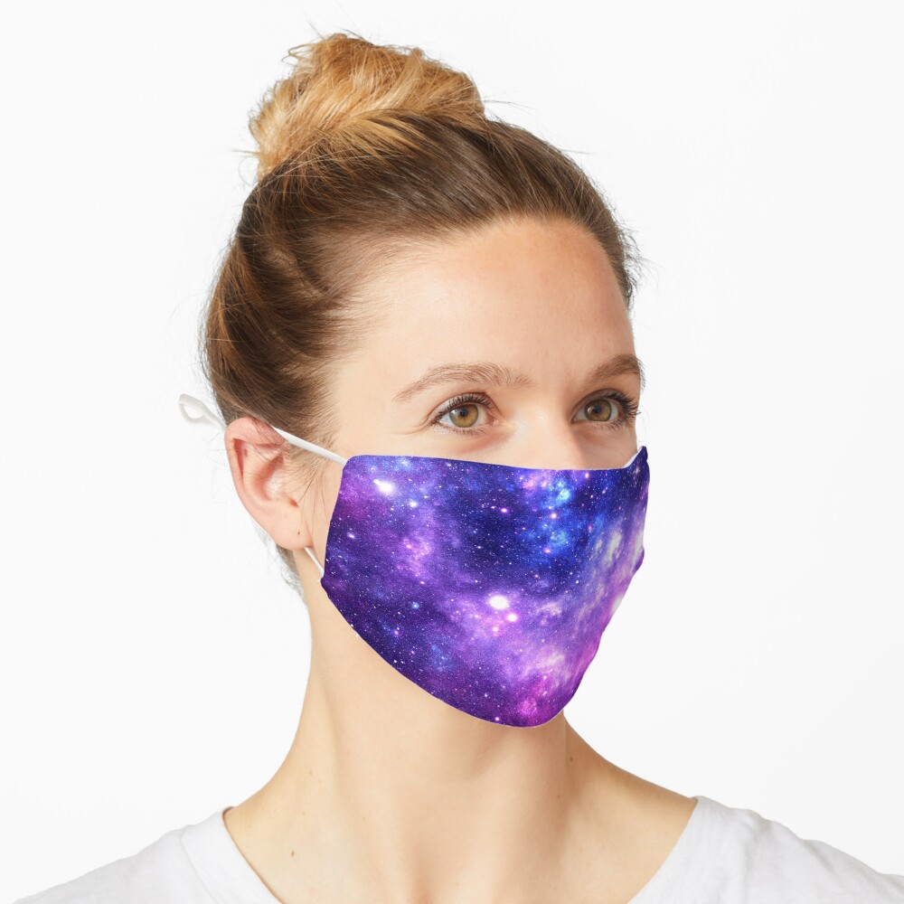 Purple Blue Galaxy Nebula Mask