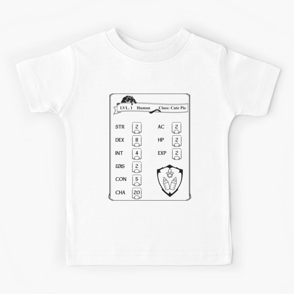 Level 1 Human Stats Gamer Gift Video Game Gaming Baby T-Shirt by