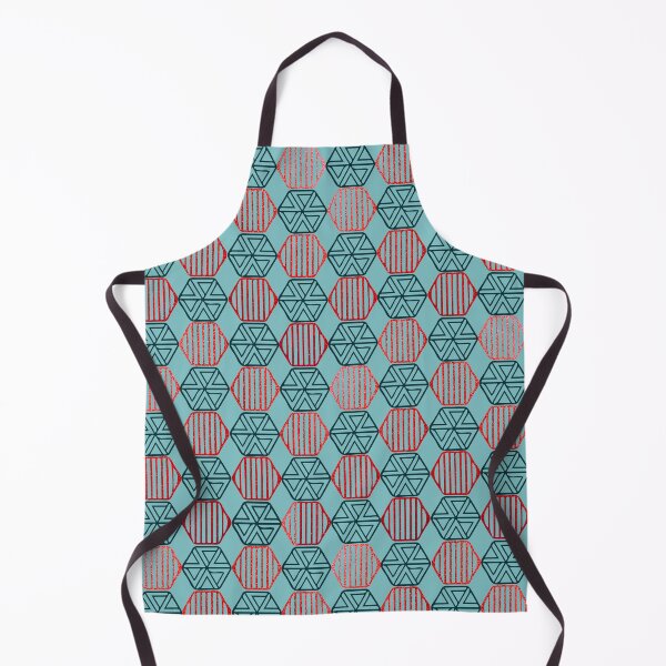 Item preview, GEOMETRIC HEXAGON - RED designed and sold by PrachiManerikar.