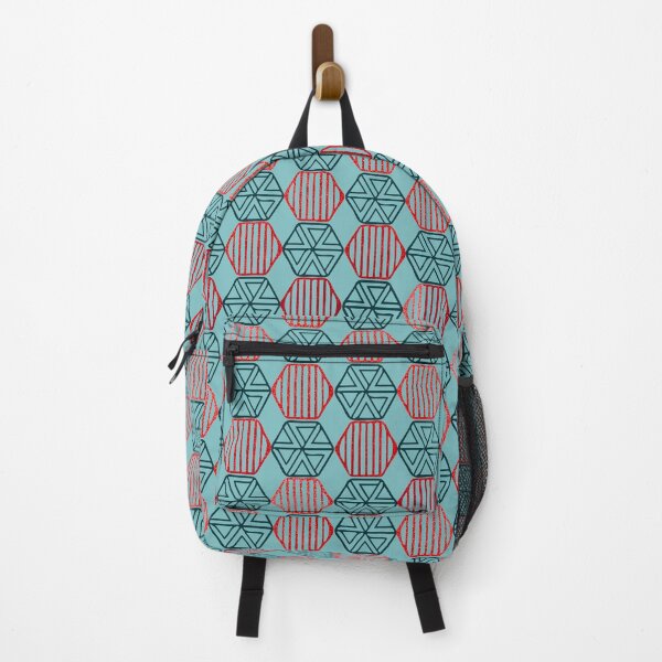 Item preview, GEOMETRIC HEXAGON - RED designed and sold by PrachiManerikar.