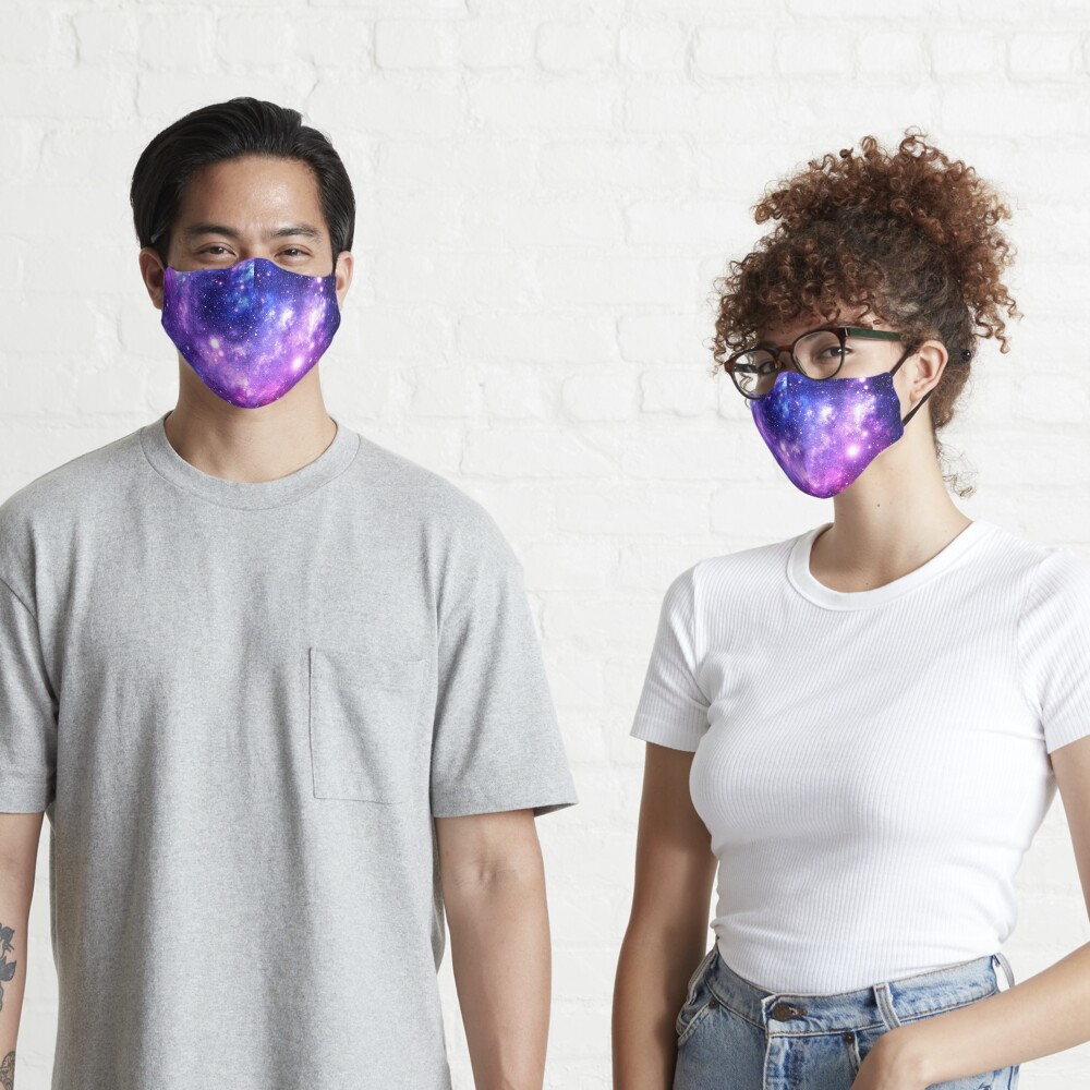 Purple Blue Galaxy Nebula Mask