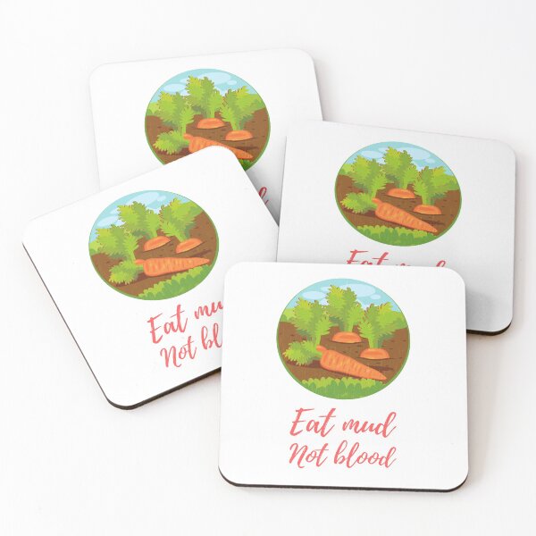 Item preview, Eat mud not blood VEGAN designed and sold by PlantDemia.