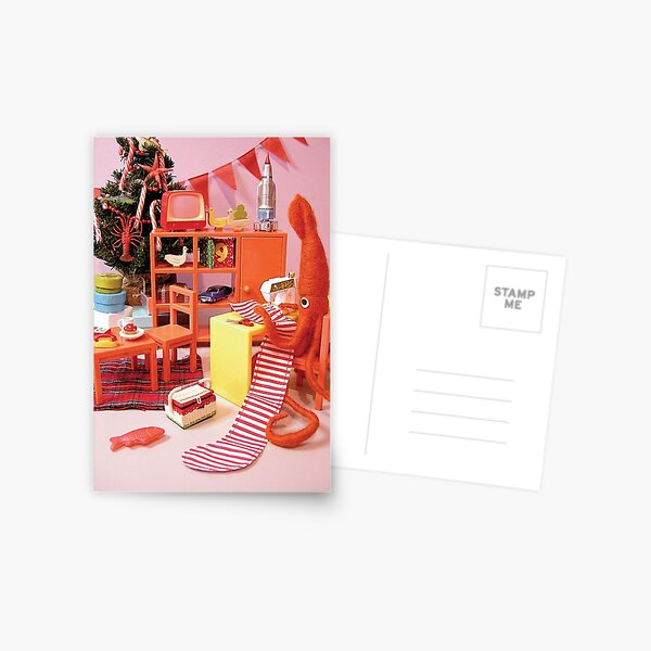 Holiday Squid Crafter Postcard