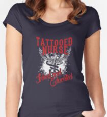 tattooed nurse Women's Fitted Scoop T-Shirt