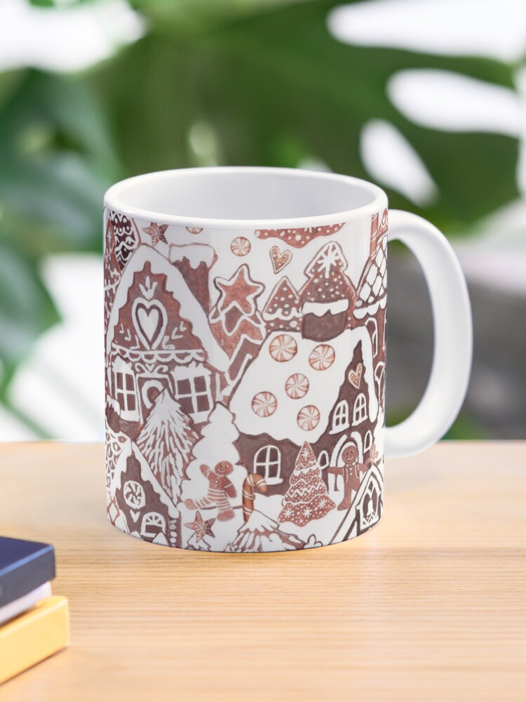 Festive Christmas Mug: Gingerbread and Candy Cane Delight