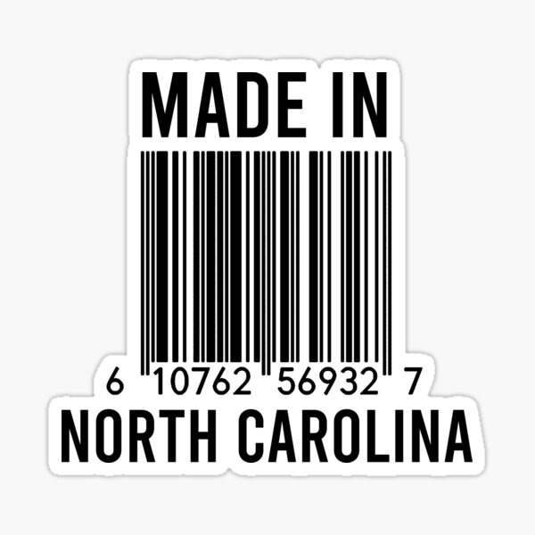 Made In North Carolina Sticker