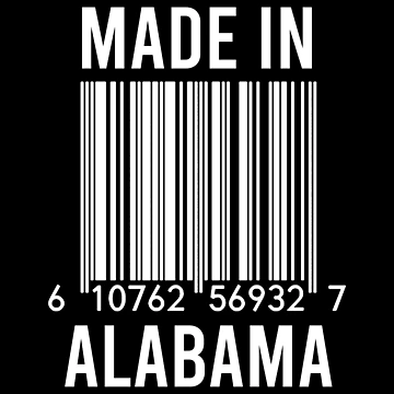 Artwork thumbnail, Made In Alabama by RandomStuffShop