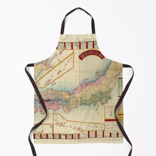 Artikelvorschau, Karte von Japan (1888) entworfen und verkauft von allhistory.