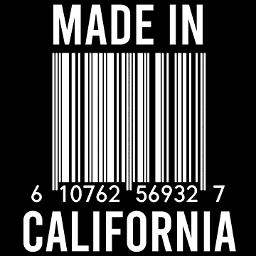 Artwork thumbnail, Made In California by RandomStuffShop