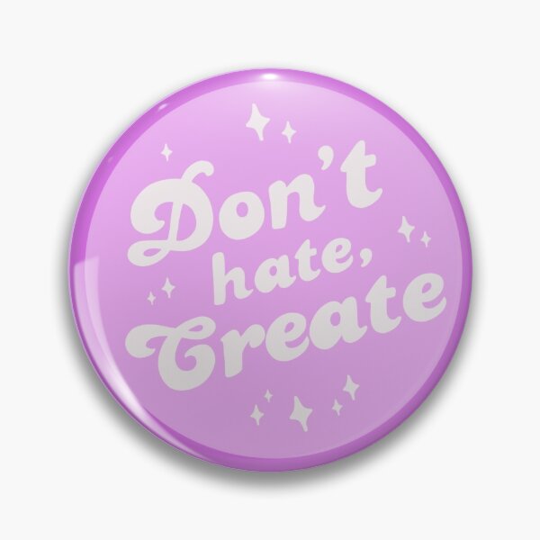 Item preview, “Don't Hate, Create" Sticker Pack 2 - Purple / Lilac designed and sold by petinmypocket.