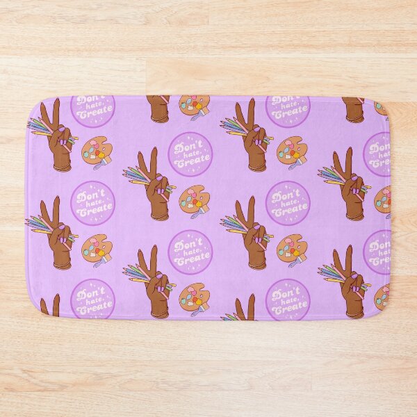 Item preview, “Don't Hate, Create" Sticker Pack 2 - Purple / Lilac designed and sold by petinmypocket.