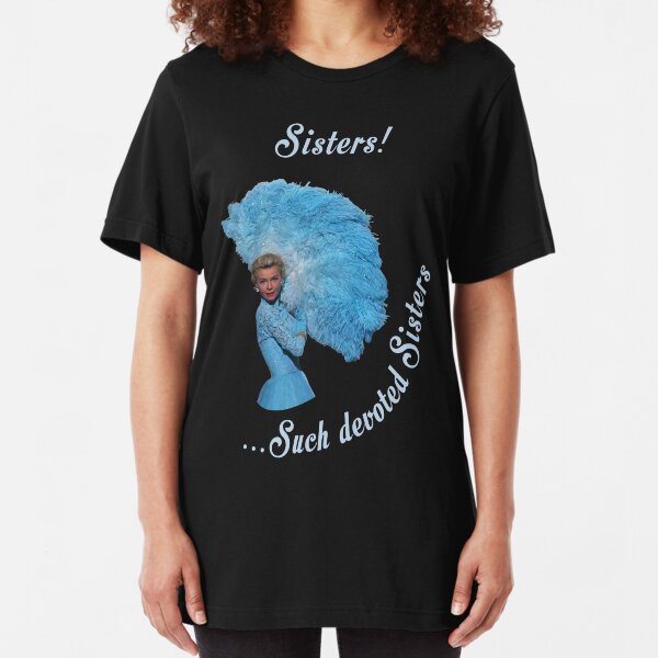 White Christmas Sisters-2 Slim Fit T-Shirt