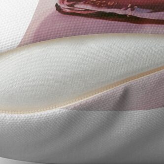 Alternate view of Chocolate Swirl Donut painting Throw Pillow