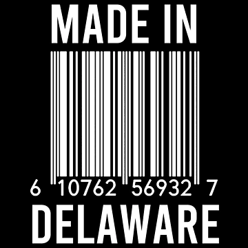 Artwork thumbnail, Made In Delaware by RandomStuffShop