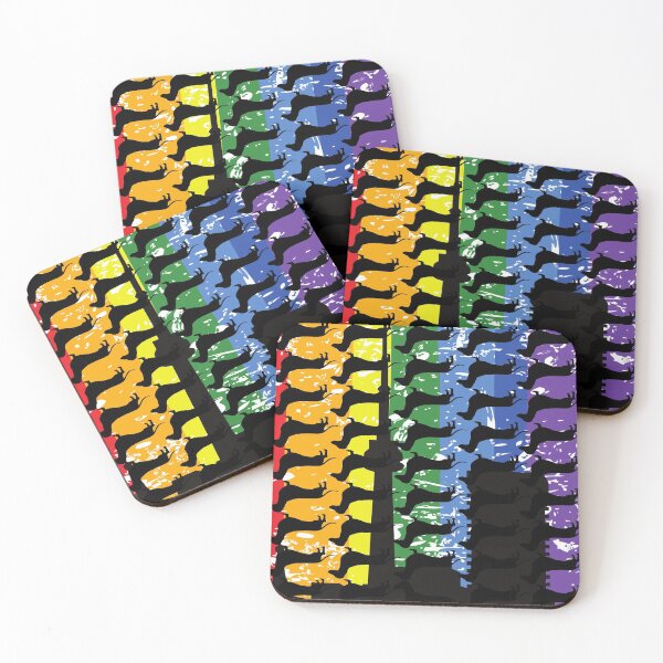 Item preview, Rainbow Berlin Dachshund Pattern designed and sold by TheDachshund.