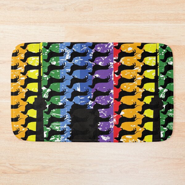 Item preview, Rainbow Berlin Dachshund Pattern designed and sold by TheDachshund.