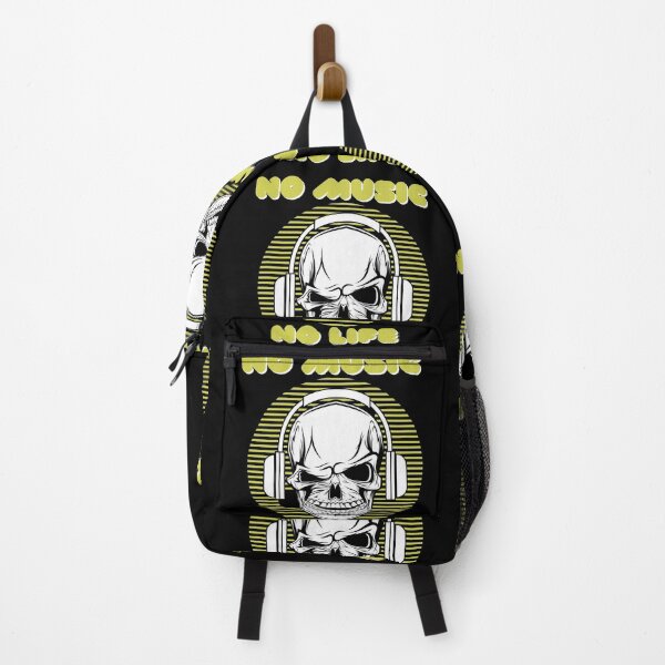 Item preview, Skull Headphone No Music No Life designed and sold by javajossi.